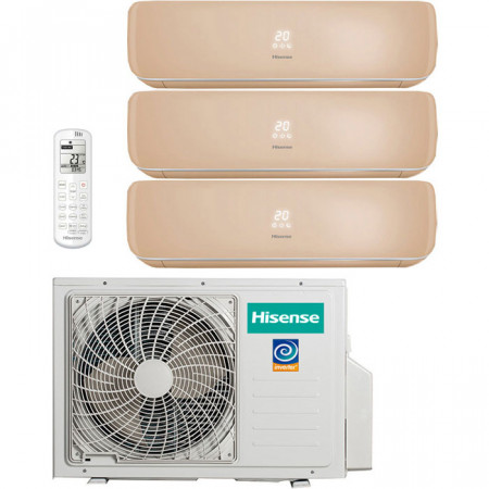 Мульти сплит система Hisense AMS-09UR4SVETG67(C)x3/ AMW3-24U4SZD